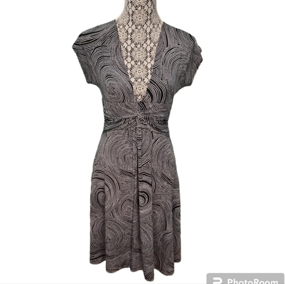 Sushi Flower Women's Empire Waist Polka Dot Dress M - Picture 1 of 6